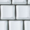 HHKB keyboard snow blank keycaps close up
