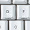 HHKB keyboard snow printed keycaps close up
